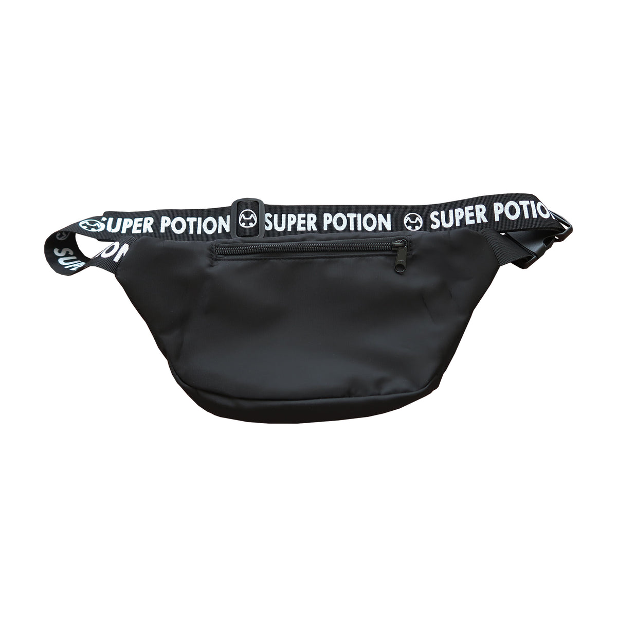 Super Jumbo Black Leather Waist Bag Fanny Pack #FPX3090K